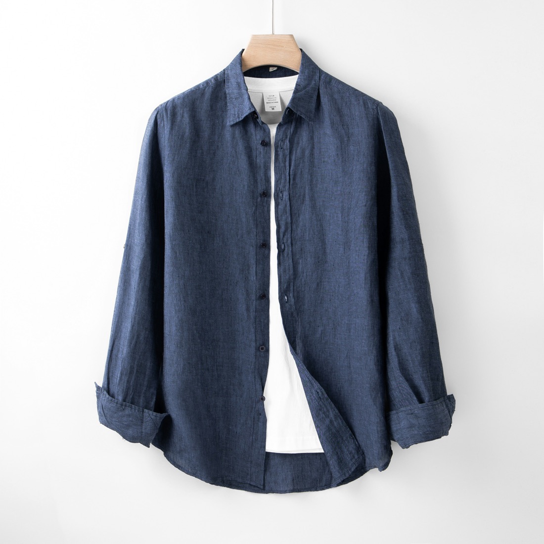 Indigo Pure Linen Shirt